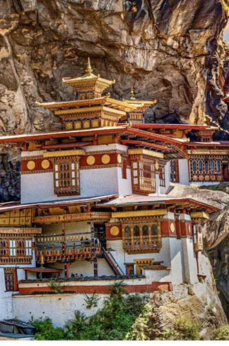 Tiber Nest Monastery Bhutan.